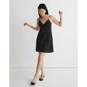 Madewell Layton Mini Slip Dress Polka Dot in True… - image 1