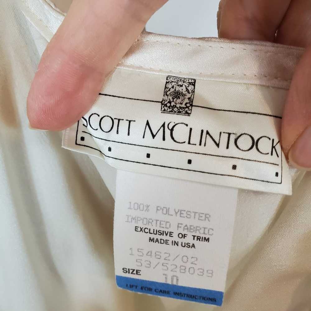 Scott McClintock Vintage Cream Satin Sleeveless M… - image 4