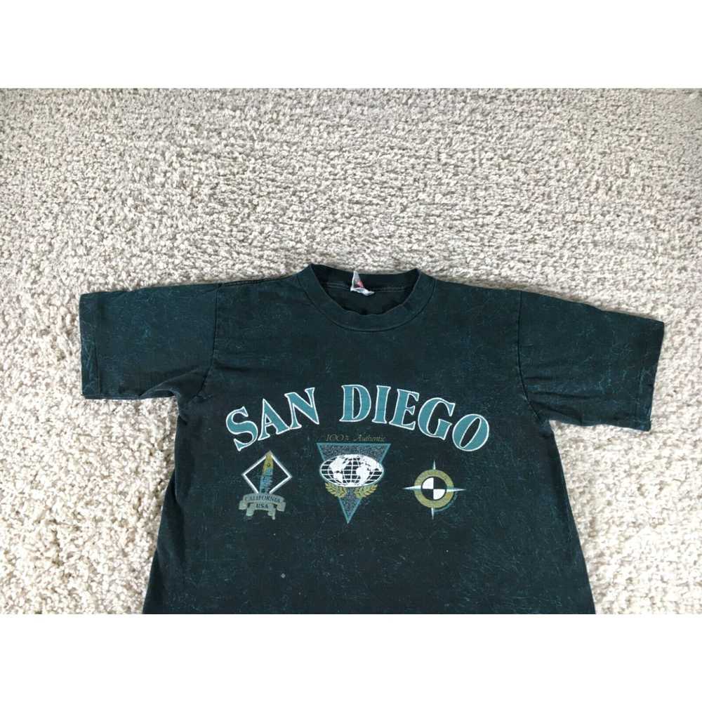 Vintage Vintage San Diego Shirt Mens Large Green … - image 3