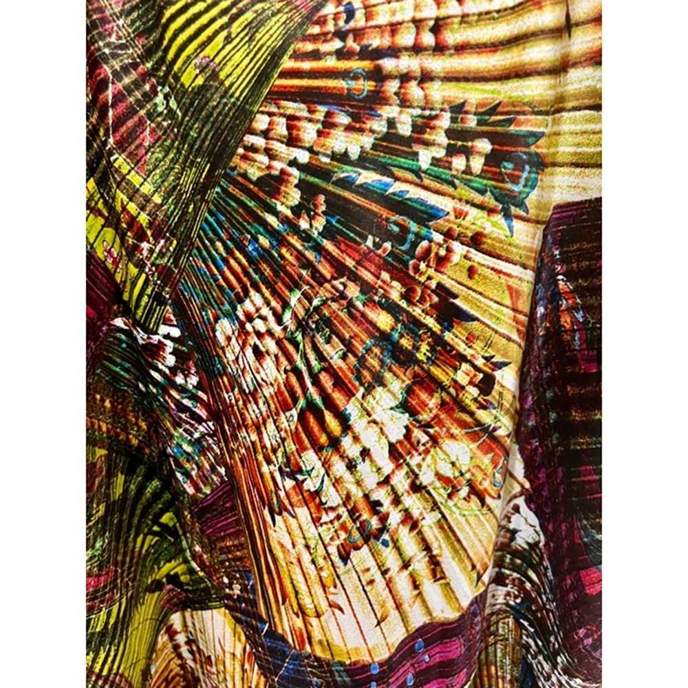 Natori Abstract Slip Dress Multicolored Adjustabl… - image 2