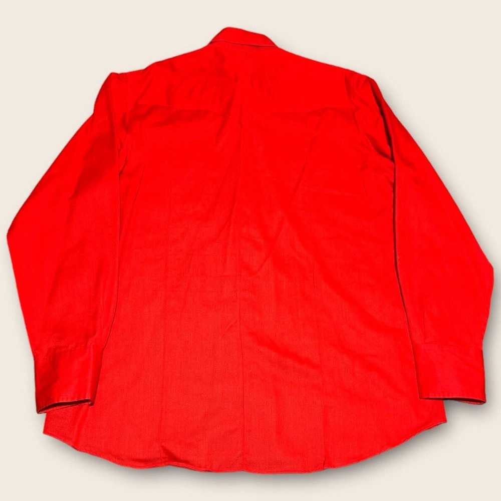 Sears VTG Sears Western Wear Shirt Mens XL Red Lo… - image 2