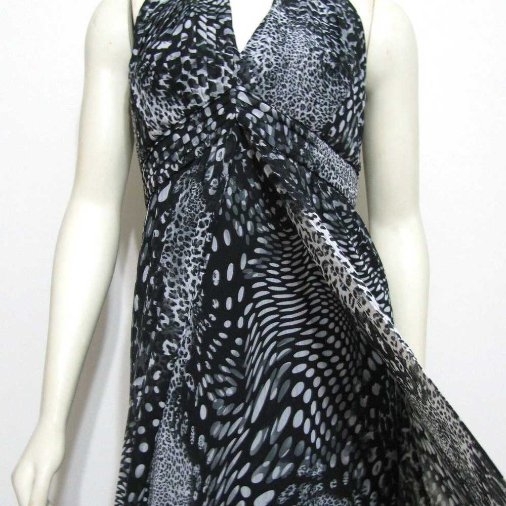 Vintage Joseph Ribkoff Halter Chiffon Maxi Dress … - image 3
