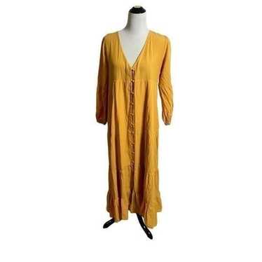 Urban outfitters cotton boho summer orange dress … - image 1