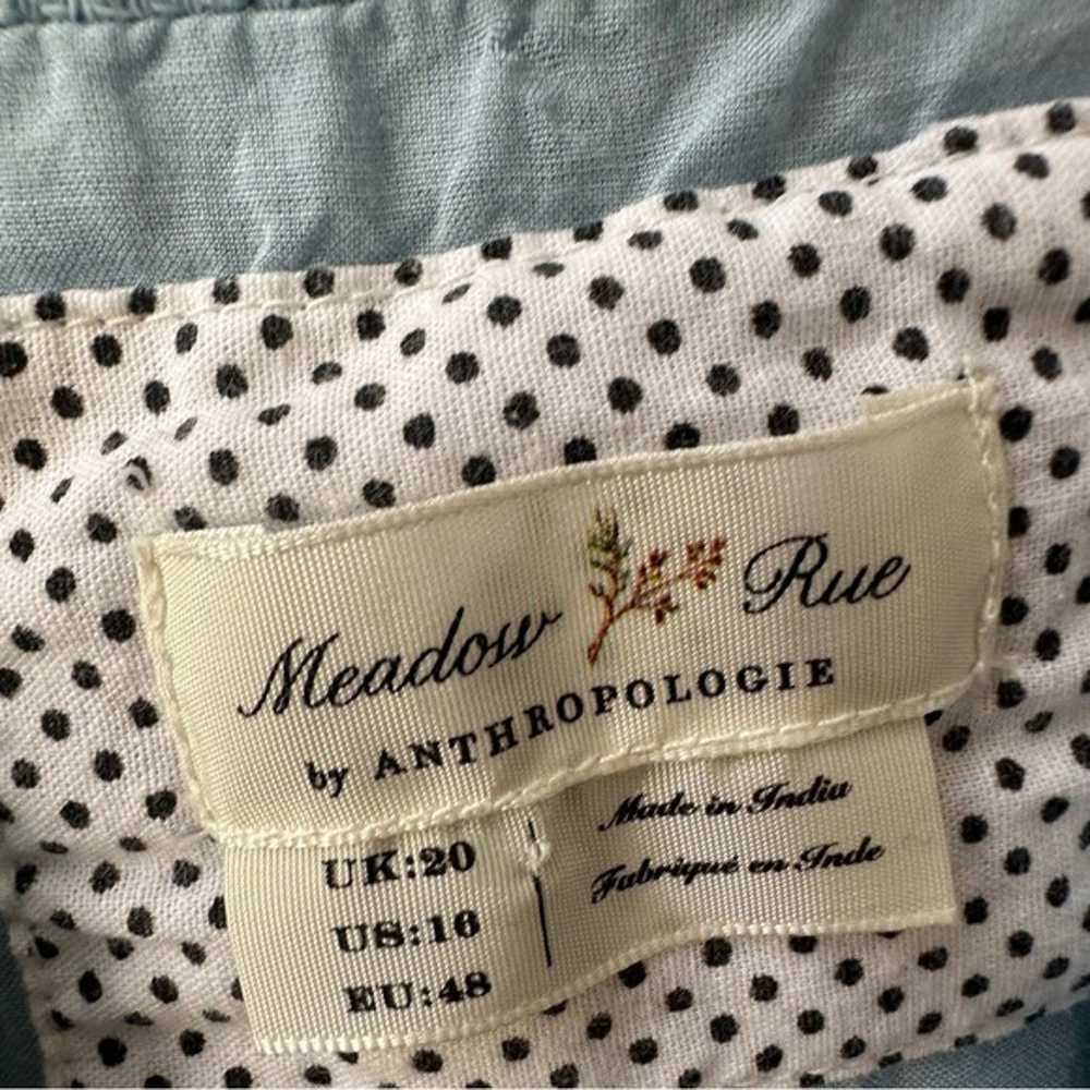 Meadow Rue Anthropologie Ingalls Blue Tie Waist D… - image 6