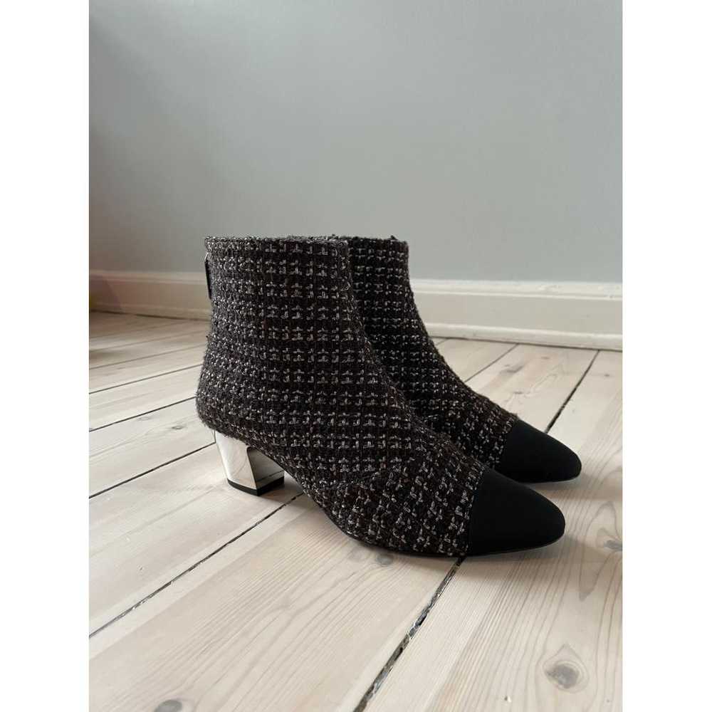 Chanel Tweed ankle boots - image 11