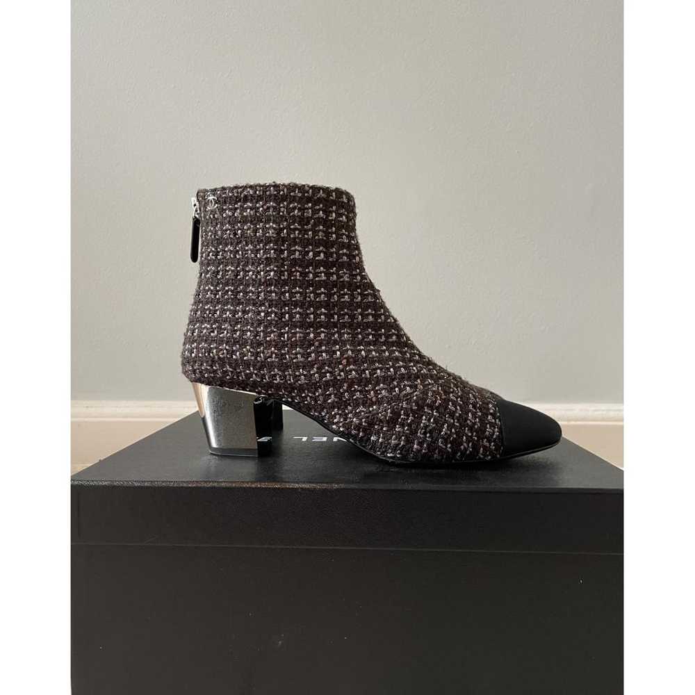 Chanel Tweed ankle boots - image 12