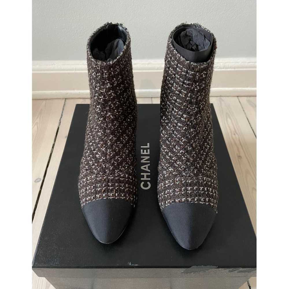 Chanel Tweed ankle boots - image 5