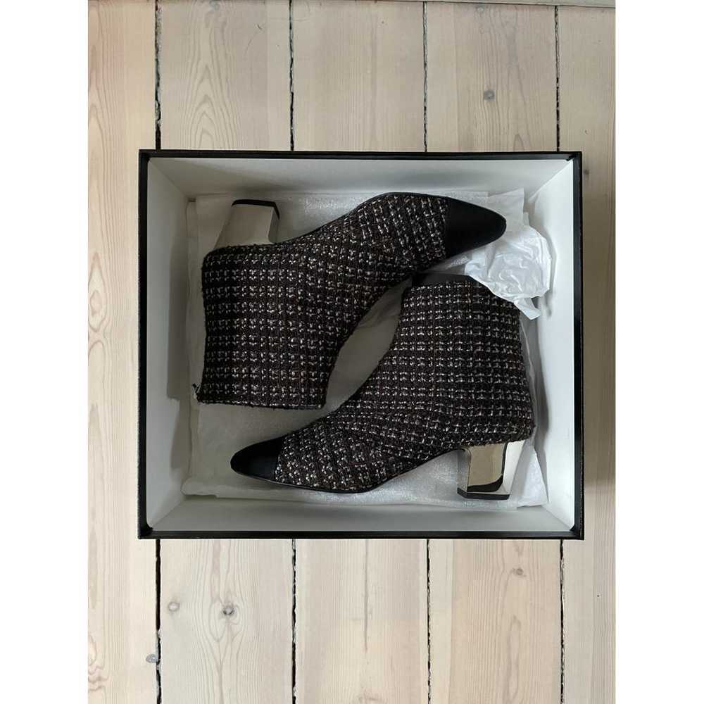 Chanel Tweed ankle boots - image 9