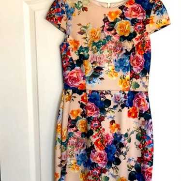 Betsy Johnson Floral Midi Dress