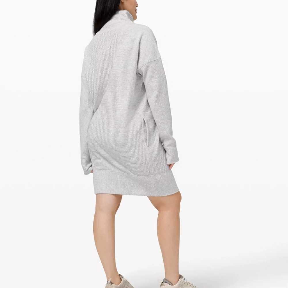 Lululemon size 2 Call for Cozy Dress Heathered Co… - image 3