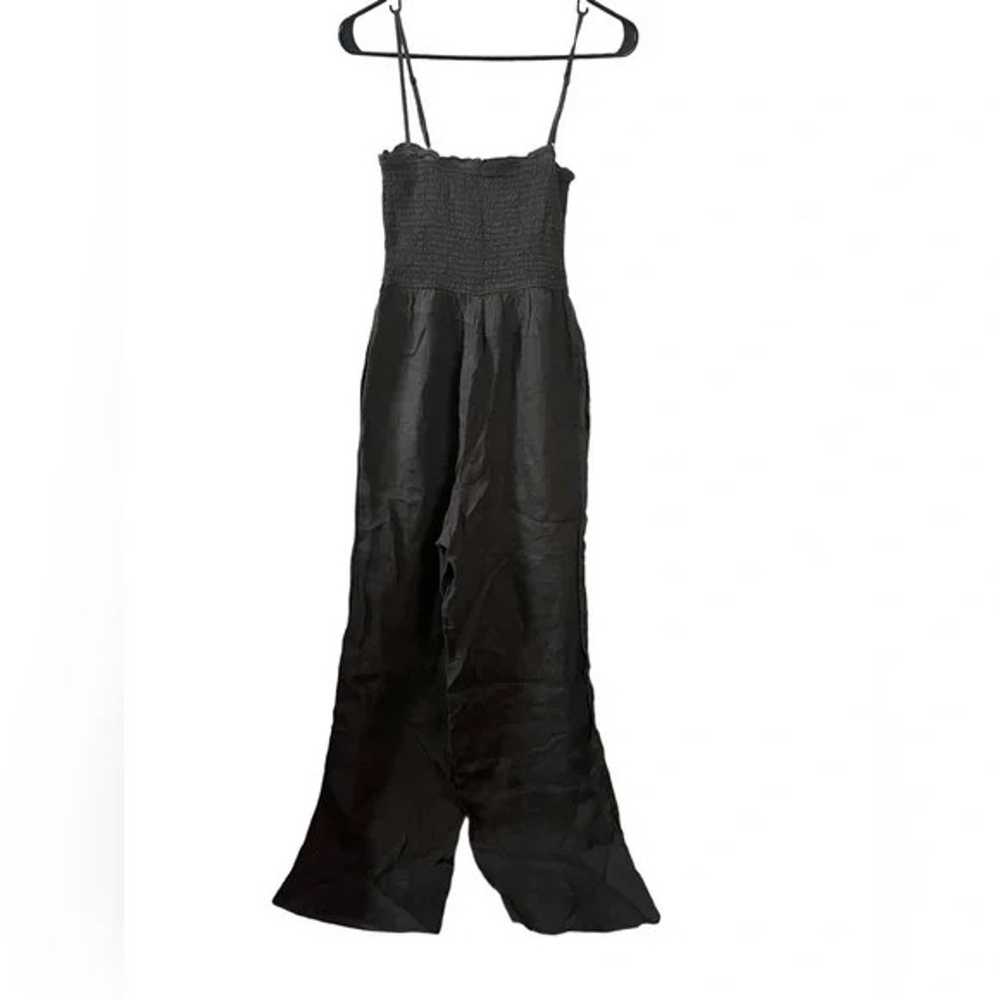 Faherty Mandy Smocked Linen Jumpsuit NWOT - image 4