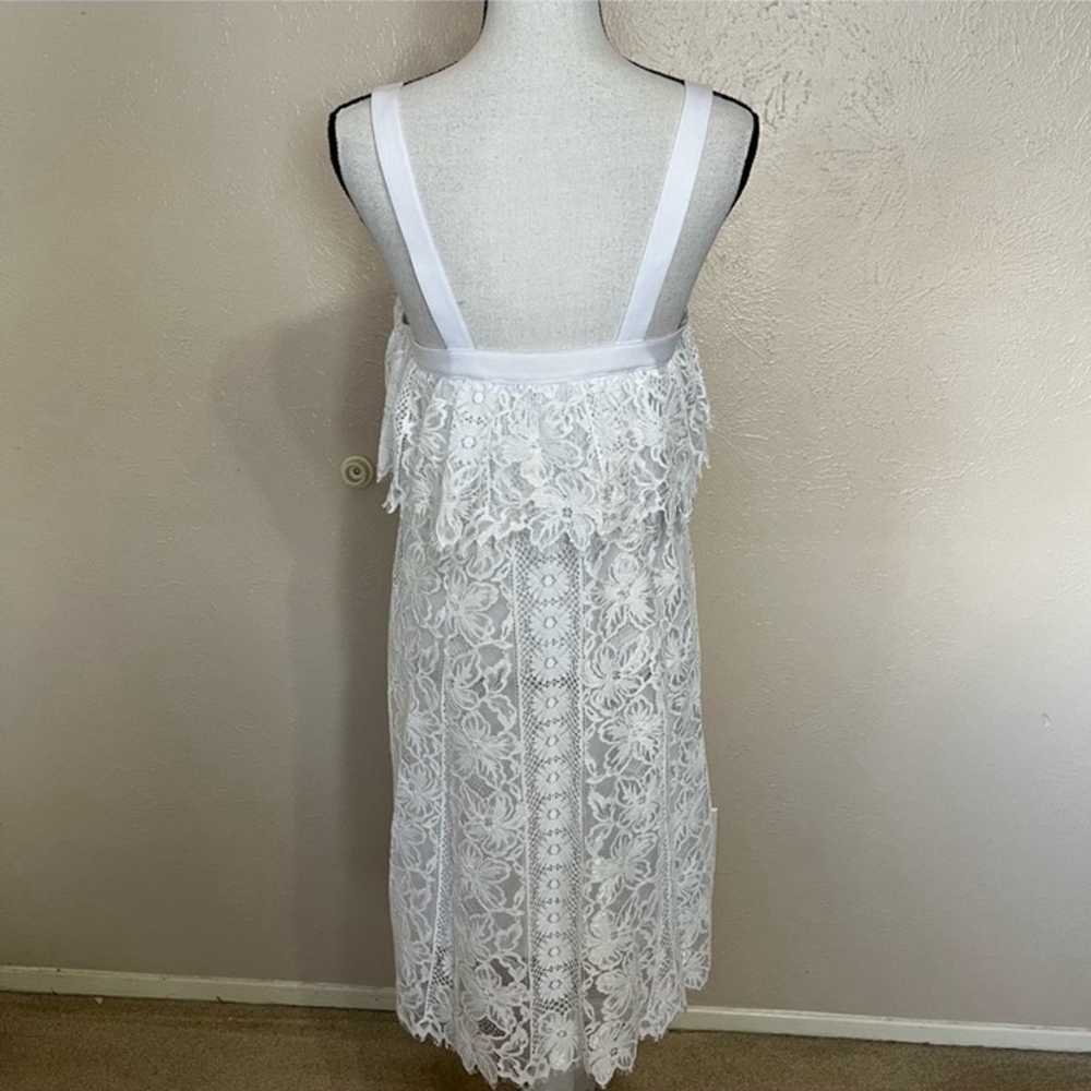 Tracy Reese Anthropologie White Lace Sleeveless L… - image 3