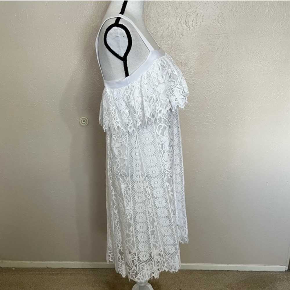 Tracy Reese Anthropologie White Lace Sleeveless L… - image 4