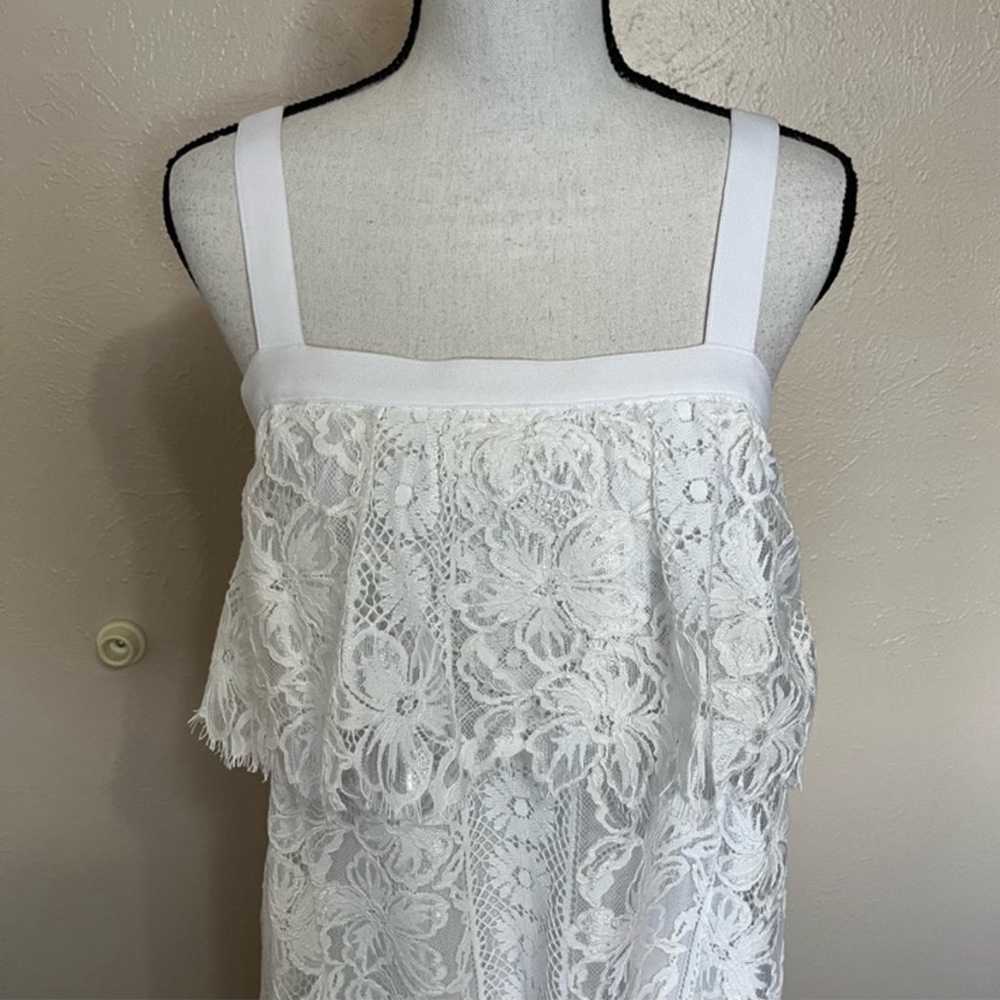 Tracy Reese Anthropologie White Lace Sleeveless L… - image 5
