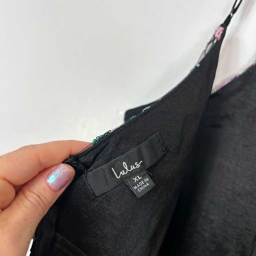 Lulus Mini Dress Women's XL Black Sleeveless Mesh… - image 3
