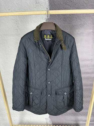 Barbour × Streetwear Barbour Quilted Lutz navy jac