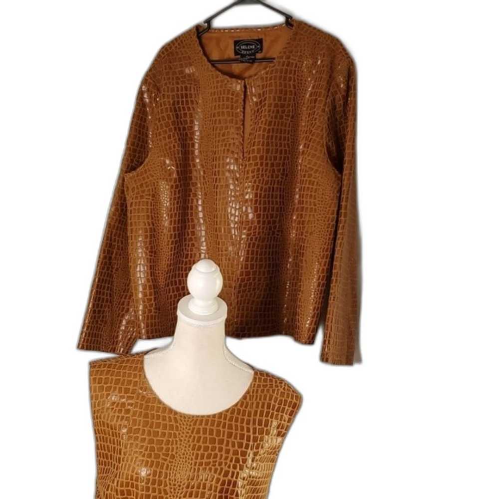 Maxi Dress & Jacket by Selene Sport, Faux Crocodi… - image 2