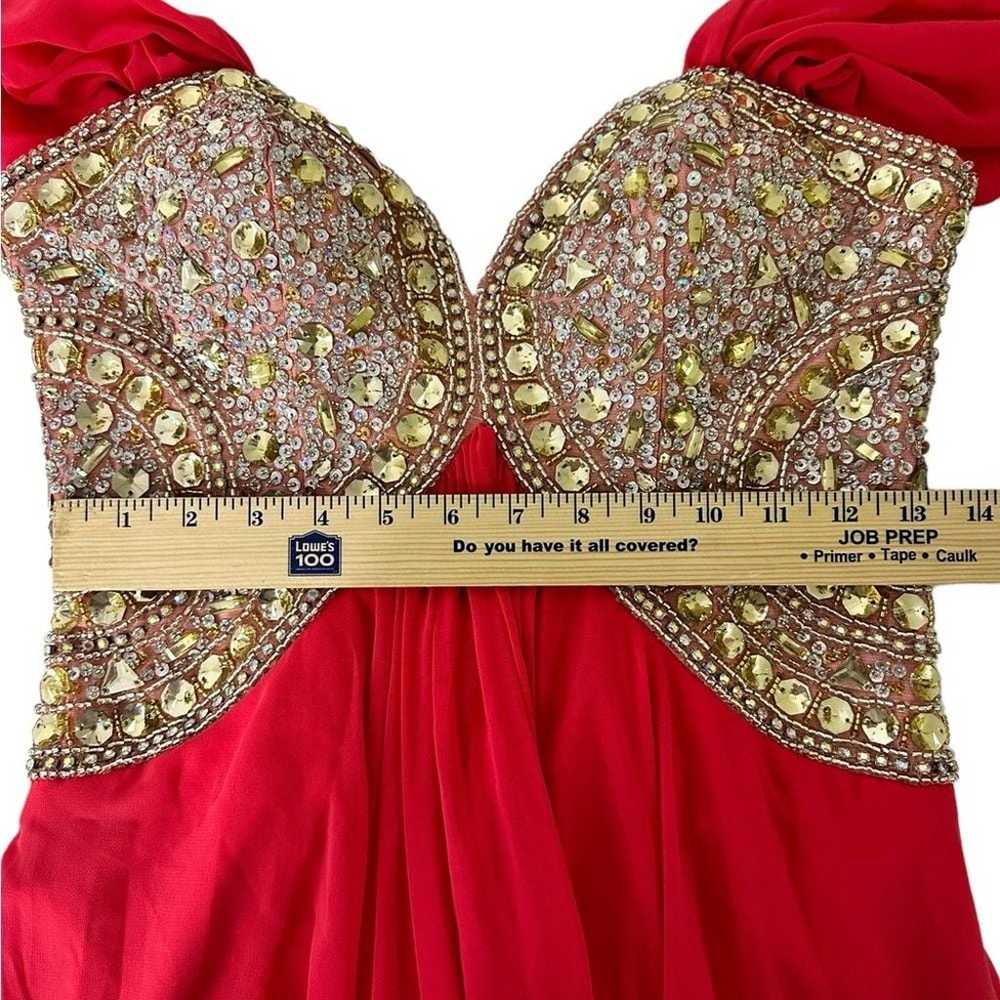 Terani Couture Embellished Bodice Strapless Chiff… - image 7