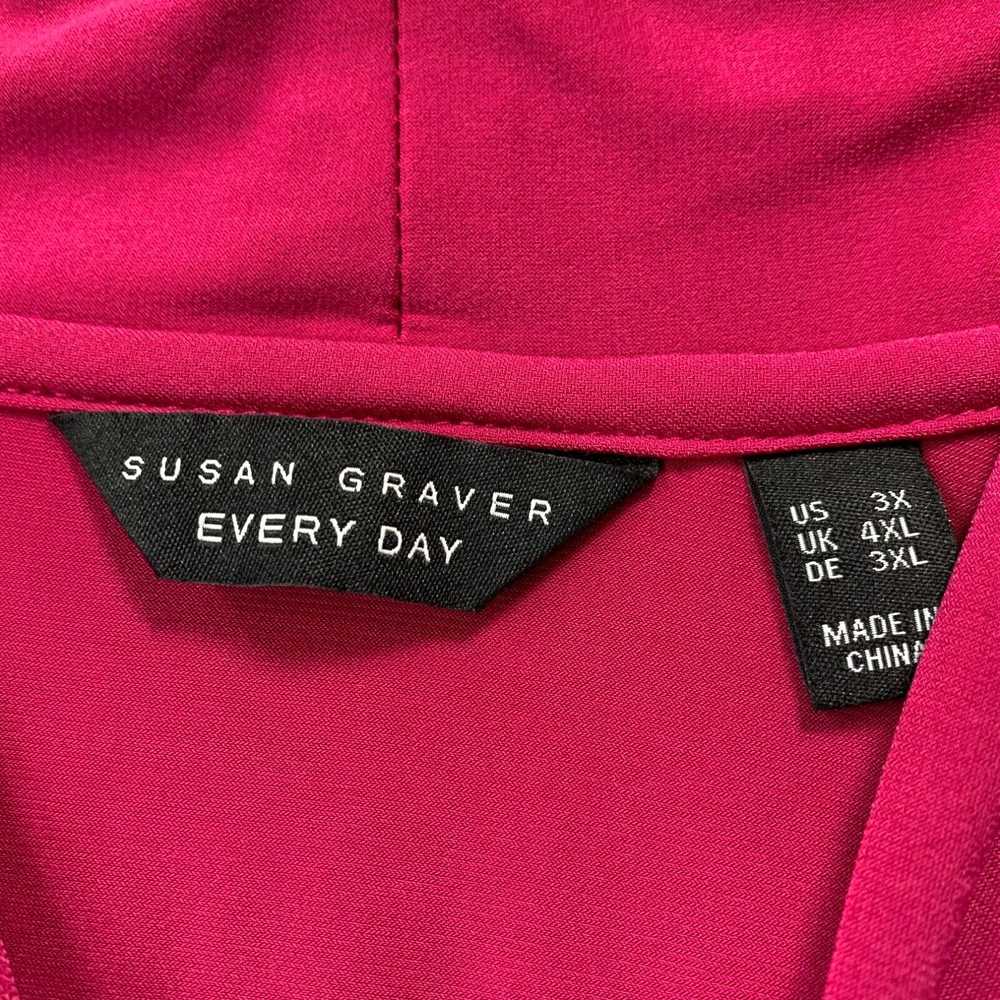 Susan Graver SUSAN GRAVER Blouse Womens 3X Top Lo… - image 3