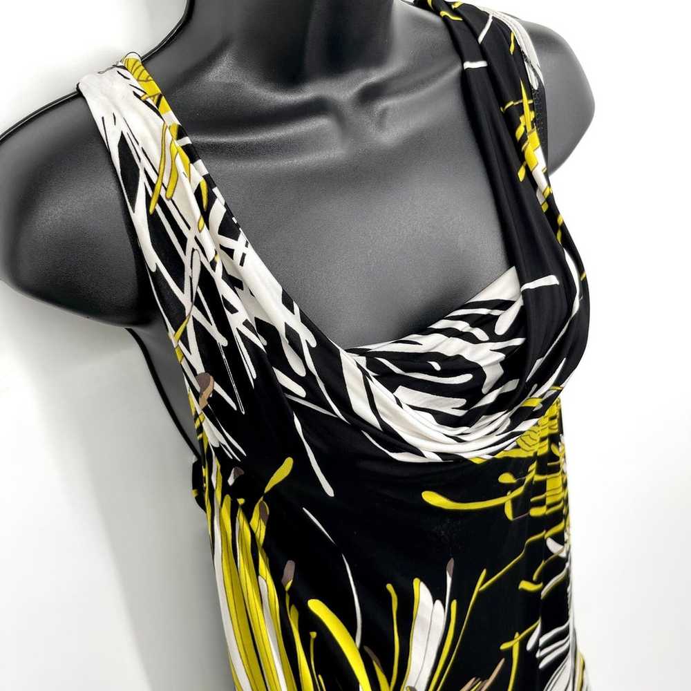 Trina Turk Tropical Floral Maxi Dress Sz 8 Black … - image 2