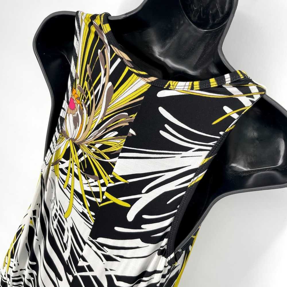 Trina Turk Tropical Floral Maxi Dress Sz 8 Black … - image 6