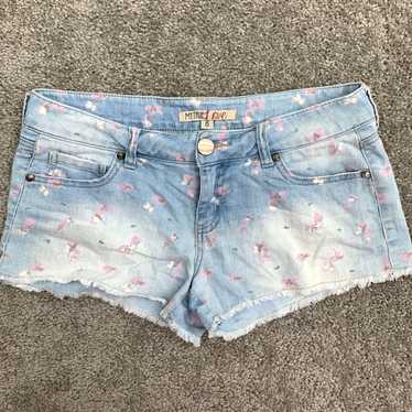 Vintage My True Love Jean Shorts Women's 8 Blue F… - image 1