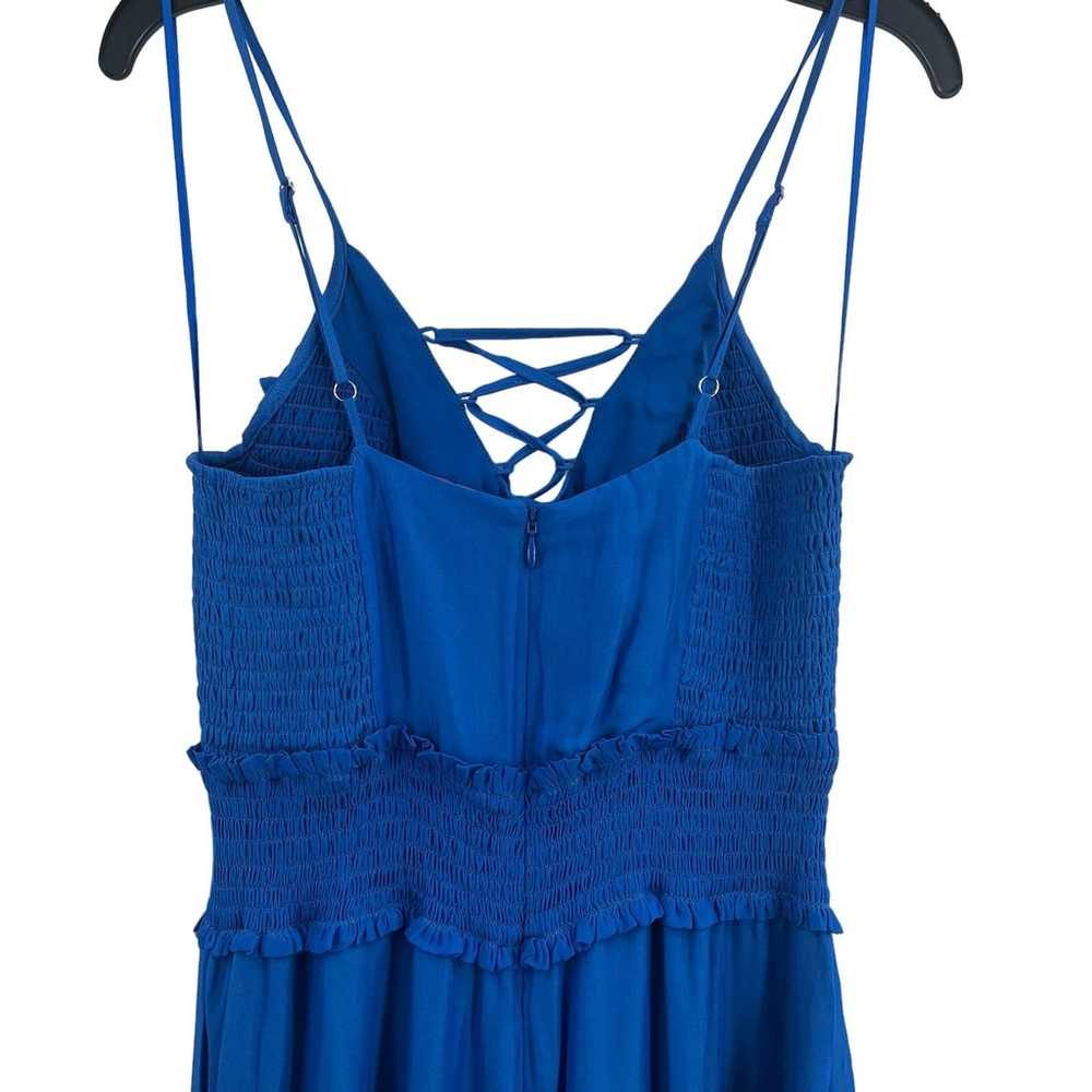Parker Blue Sleeveless Silky Midi Malta Dress Siz… - image 5
