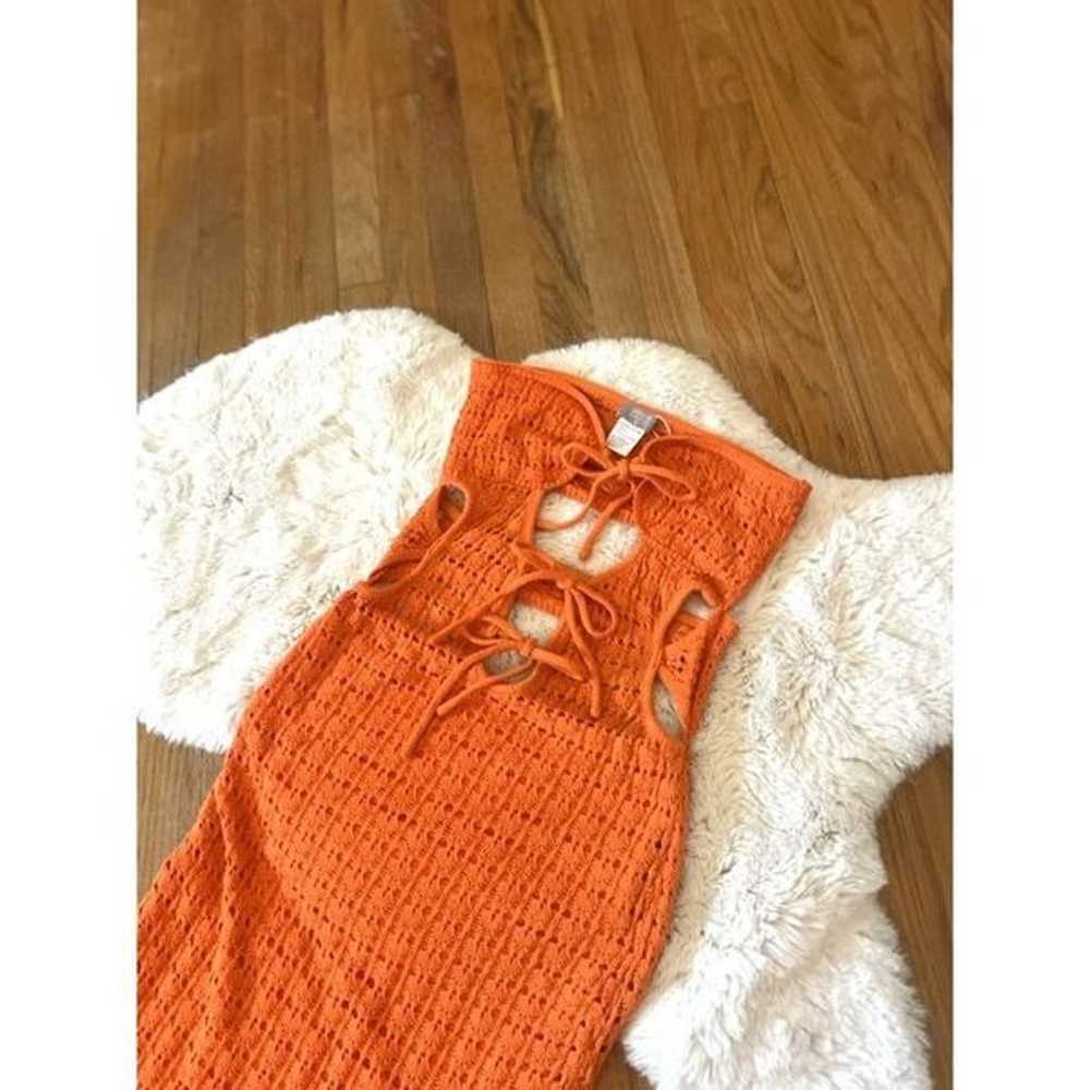 Outcast Clothing Mako Cutout Crochet Maxi Dress s… - image 9