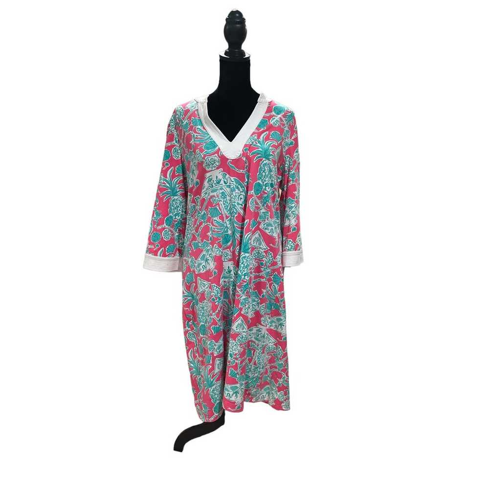 Vintage Lilly Pulitzer Long Sleeve Dress Size Lar… - image 1