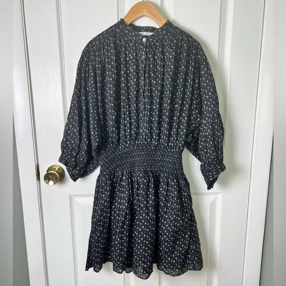 Rebecca Taylor Long Sleeve Smocked Waist Half But… - image 4