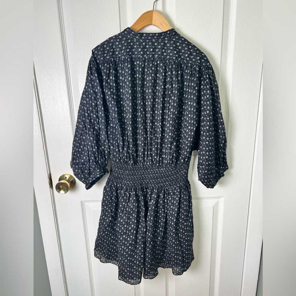 Rebecca Taylor Long Sleeve Smocked Waist Half But… - image 8