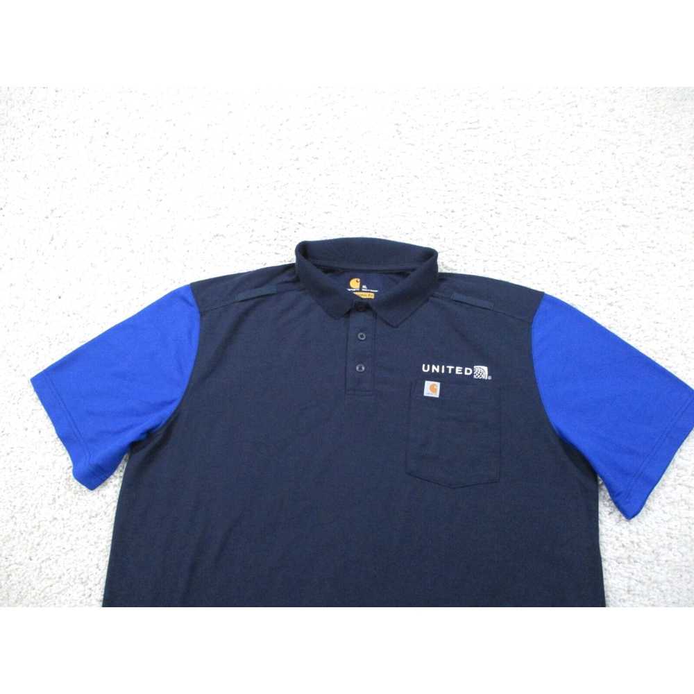 Carhartt Carhartt Shirt Mens Extra Large Blue Pol… - image 2