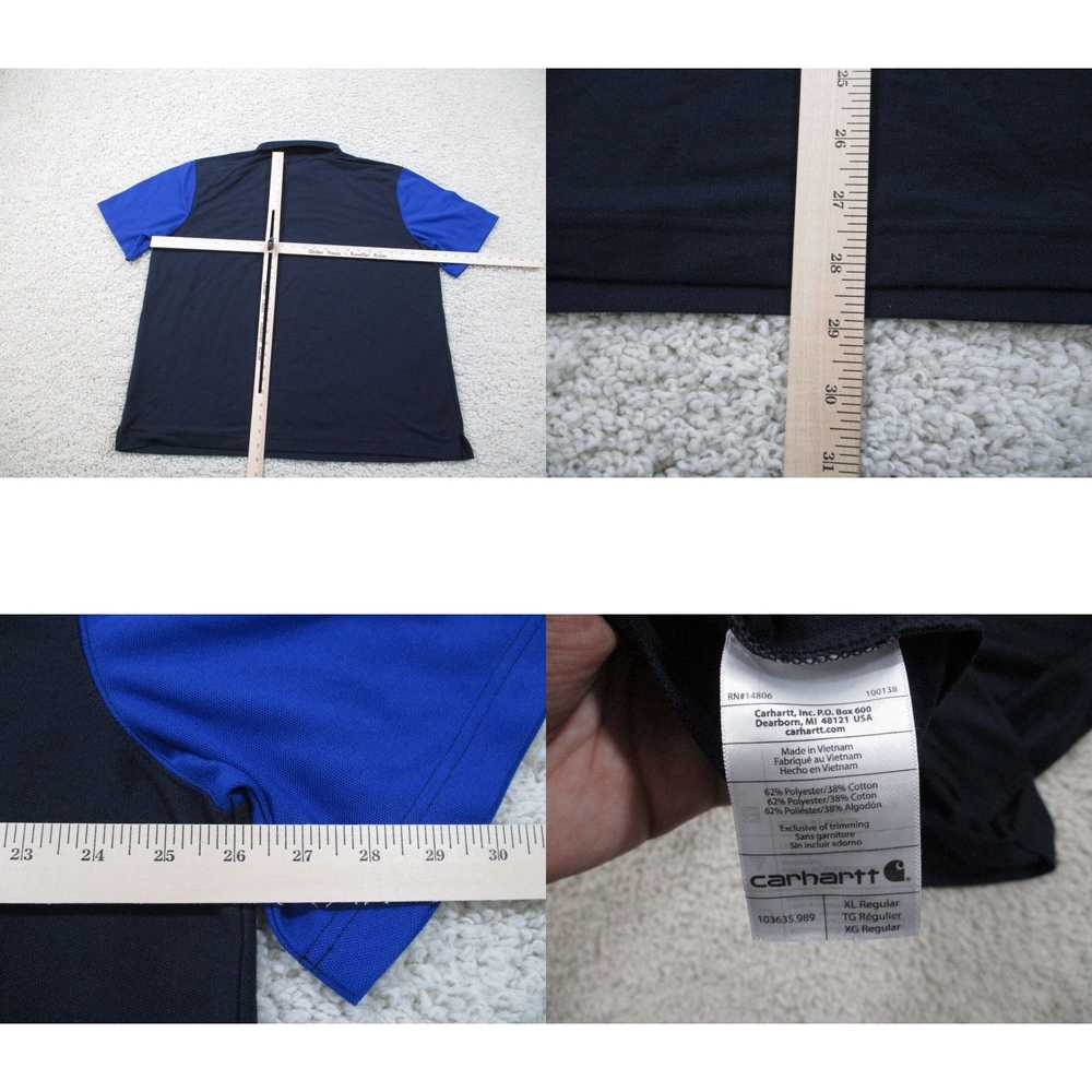 Carhartt Carhartt Shirt Mens Extra Large Blue Pol… - image 4