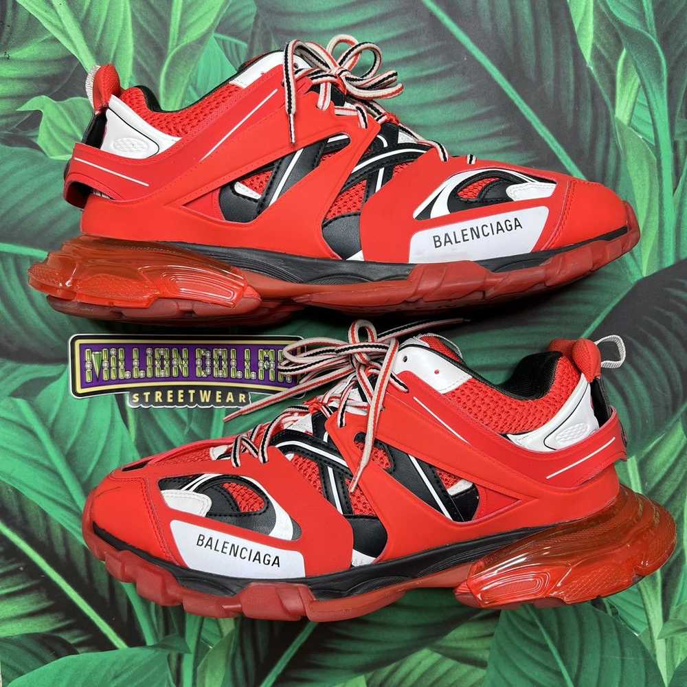 Balenciaga Track sneaker ‘clear sole red’ Sz- 14M… - image 1