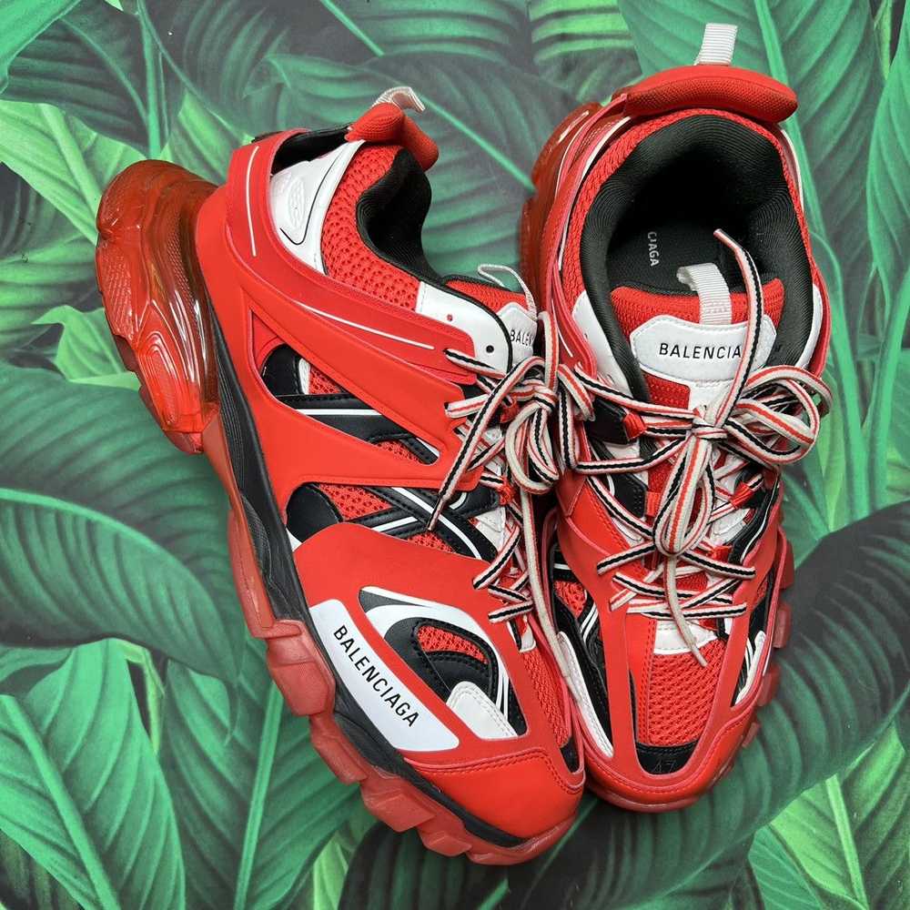 Balenciaga Track sneaker ‘clear sole red’ Sz- 14M… - image 3