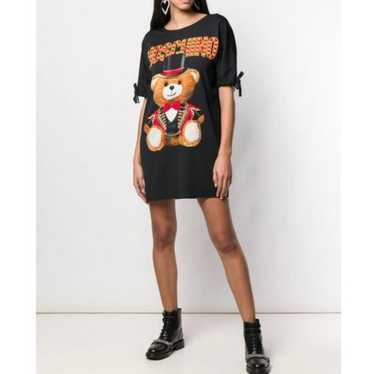 Moschino Circus Teddy Bear Graphic Knit T Shirt Mi