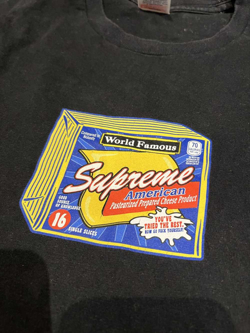 Supreme Supreme Cheese Tee Black - image 2