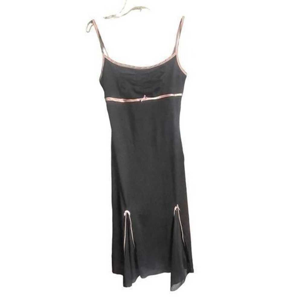 Vintage y2k Miss Me black and pink midi dress siz… - image 2