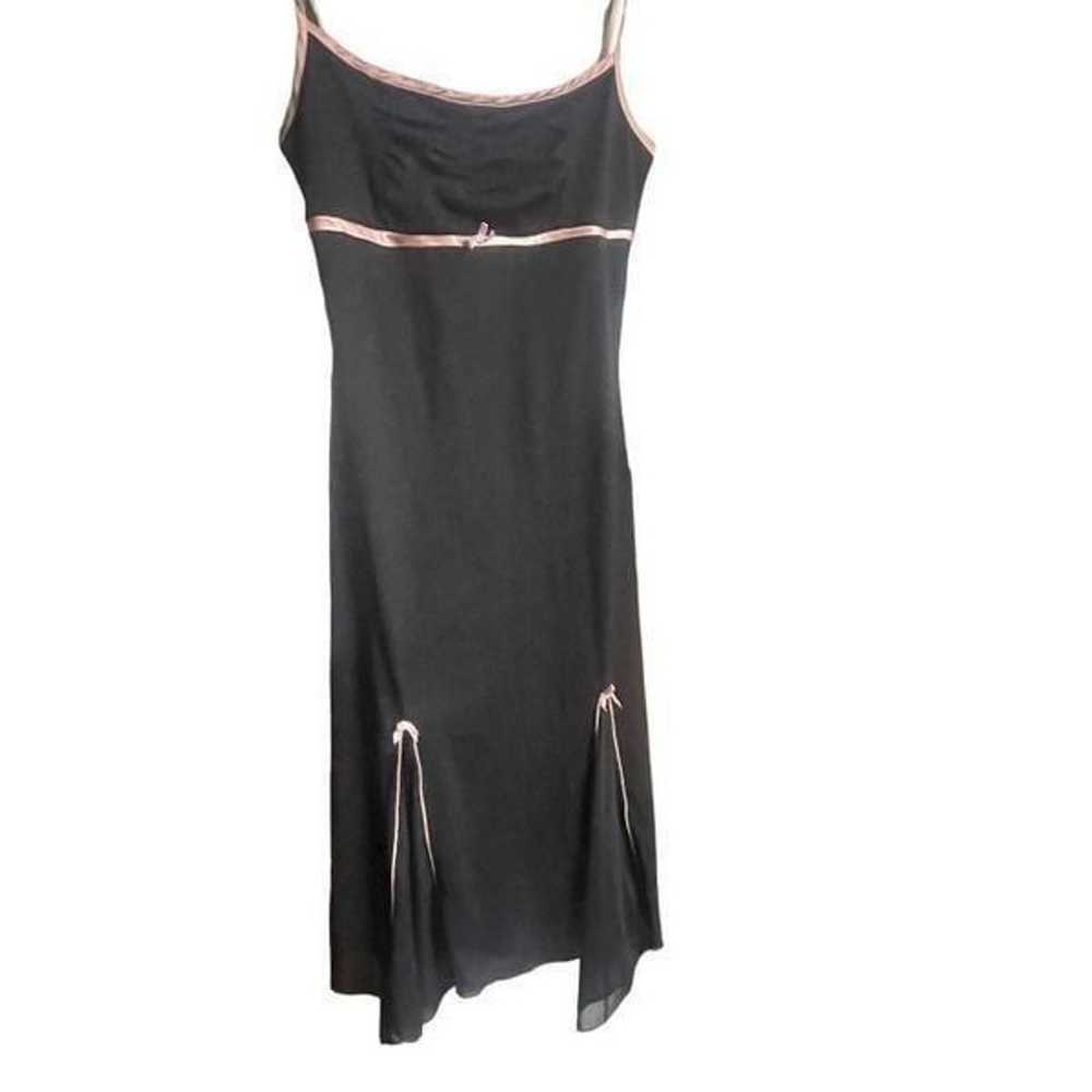 Vintage y2k Miss Me black and pink midi dress siz… - image 3