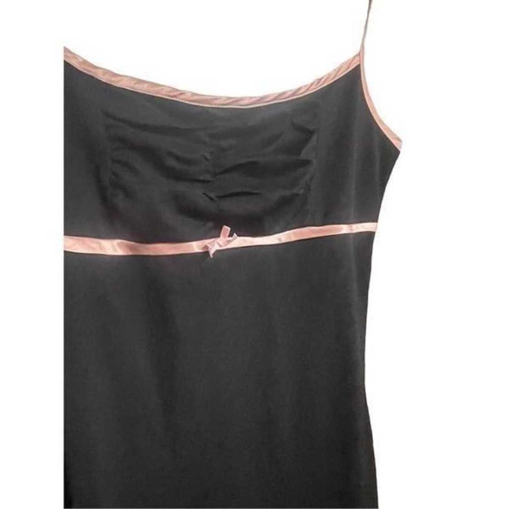 Vintage y2k Miss Me black and pink midi dress siz… - image 4