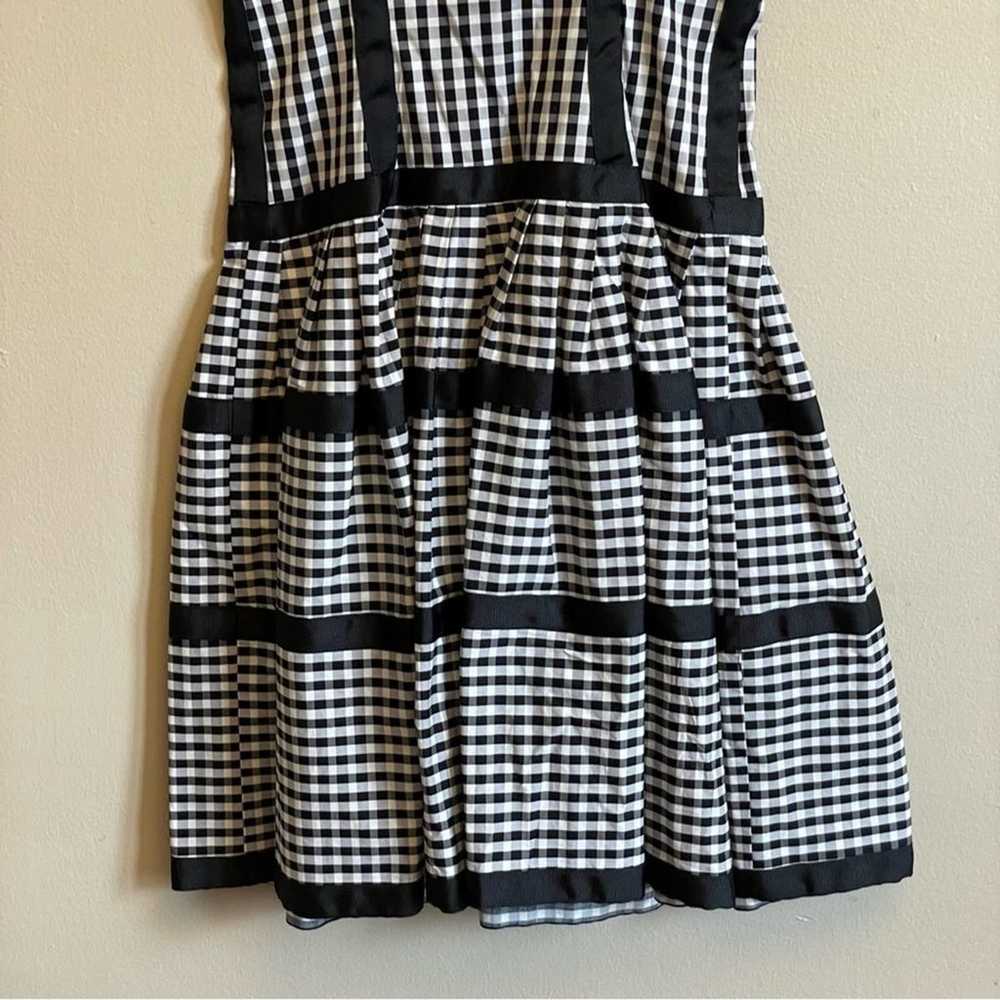 Betsey Johnson 6 plaid fit and flare dress spaghe… - image 7