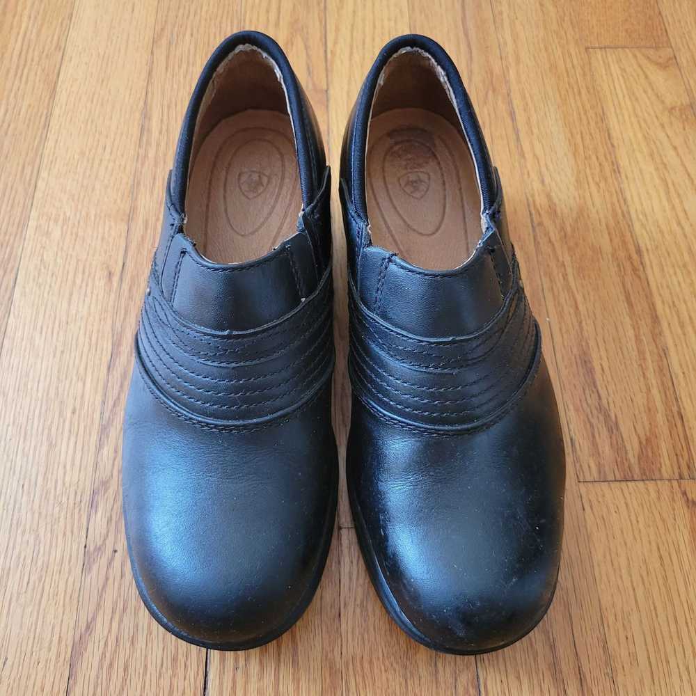 Ariat Ariat Clogs 8C Black Leather Comfort Slip O… - image 4