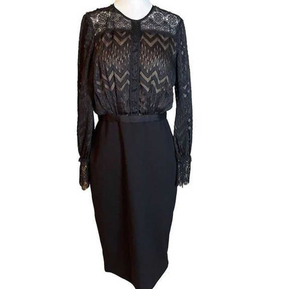 CATHERINE DEANE Button Front Noelle Dress in Blac… - image 5