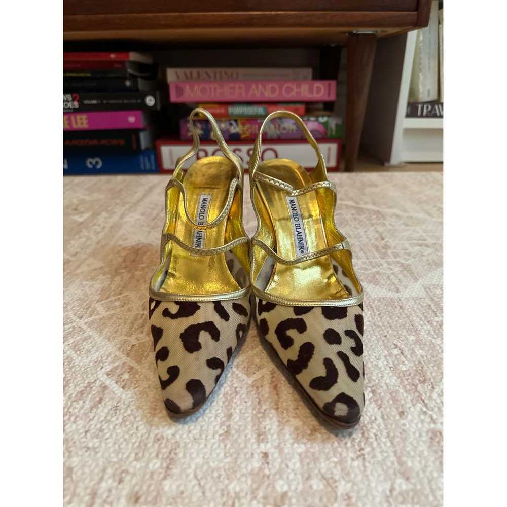Manolo Blahnik Leather heels - image 4