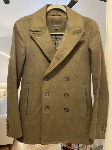 Banana Republic Double-breasted Olive Green Wool C