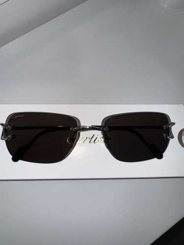 Cartier Men’s Rimless Metal Sunglasses