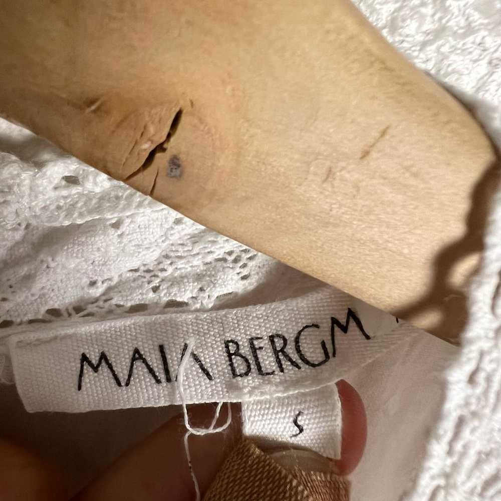 Maia Bergman Mery White Cotton Eyelet Ruffled Min… - image 11