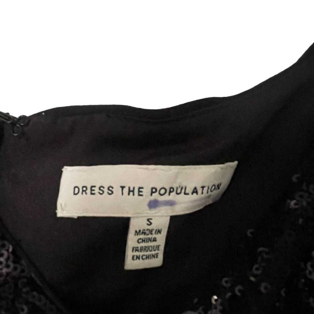 Dress The Population Sloane Sequin Black Midi She… - image 7