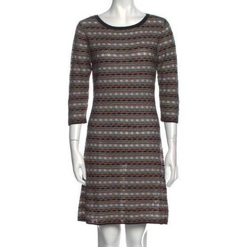 M Missoni Womens Striped Multicolored Geometric S… - image 1