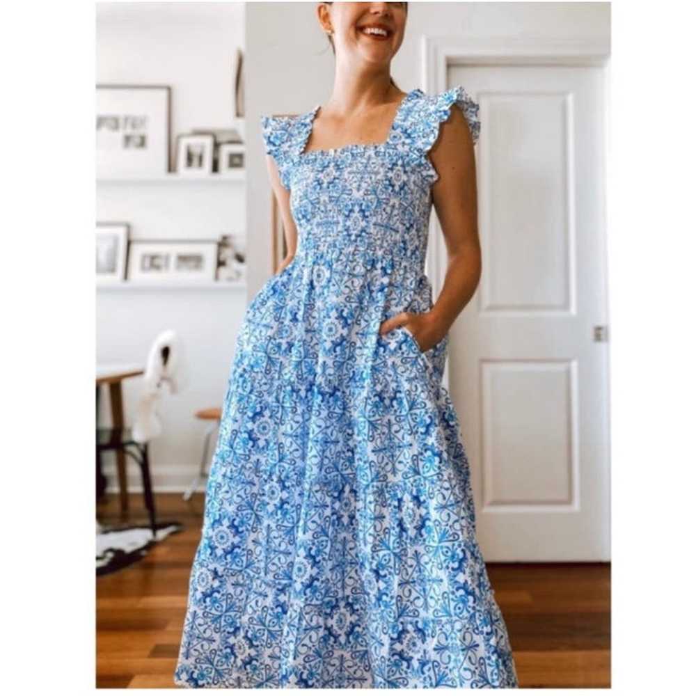 HILL HOUSE HOME Ellie Nap Dress Blue Mosaic Print… - image 11